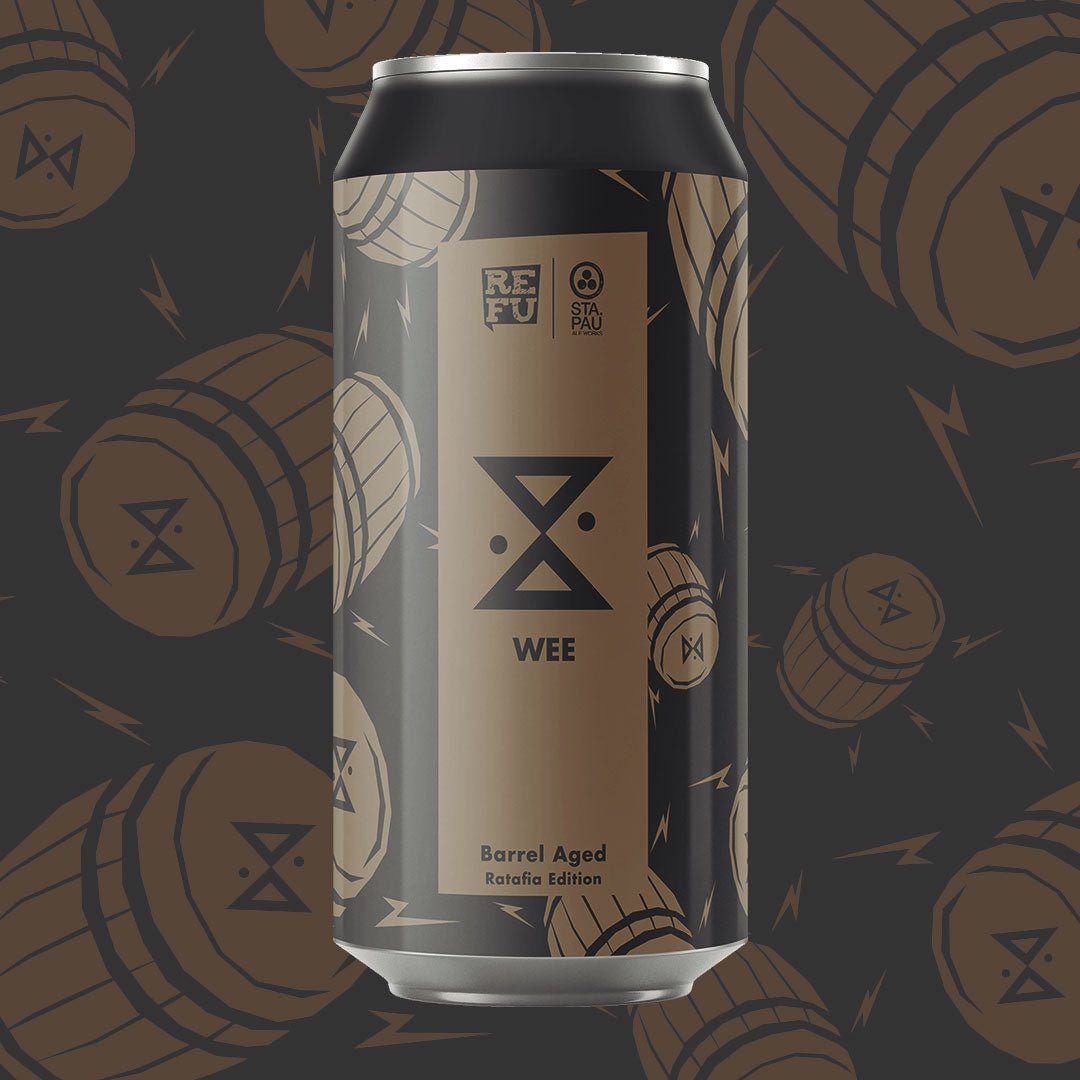 💥NUEVA ED. LIMITADA💥 WEE BARREL AGED RATAFIA | SCOTCH STRONG ALE | PACK CERVEZA 44cl - REFU FÁBRICA ALTERNATIVA