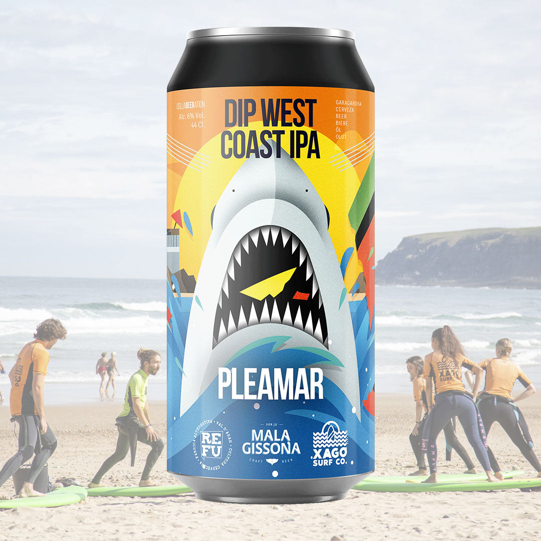 PLEAMAR 2025 | DIP WEST COAST IPA | Made in MALA GISSONA with Xagó | PACK CERVEZA 44cl