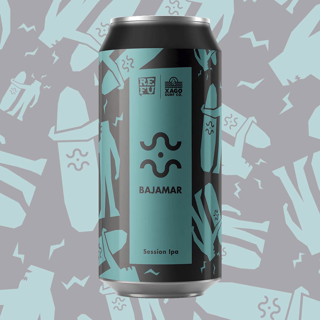 🏄‍♂️ BAJAMAR 🏄‍♂️ | SESSION IPA | PACK CERVEZA 44cl - REFU FÁBRICA ALTERNATIVA