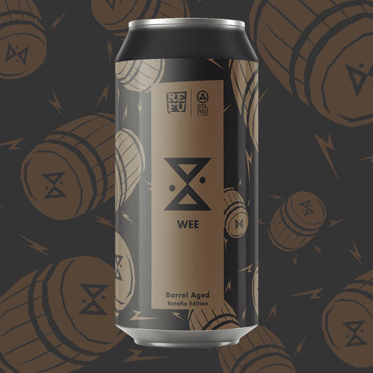 💥NUEVA ED. LIMITADA💥 WEE BARREL AGED RATAFIA | SCOTCH STRONG ALE | PACK CERVEZA 44cl - REFU FÁBRICA ALTERNATIVA
